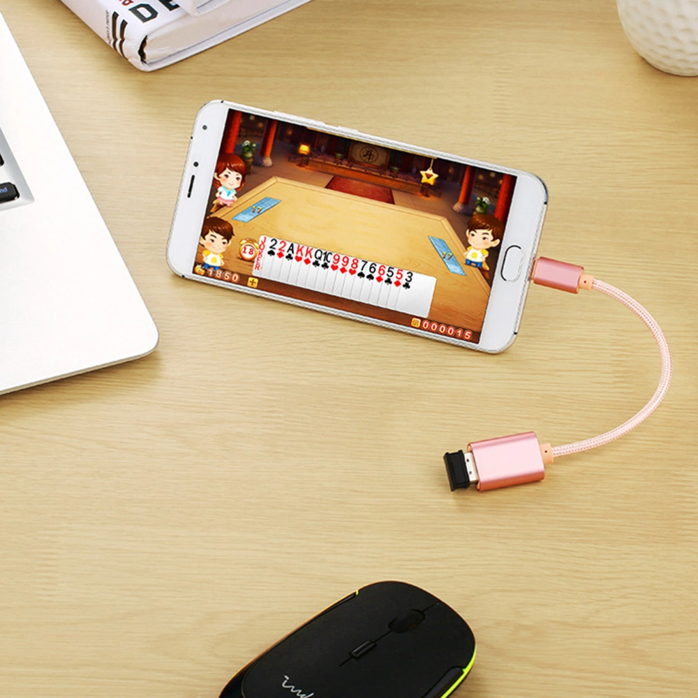 OTG Cable Type-C To USB 2.0 Connect Cable Adapter(Rose Gold)