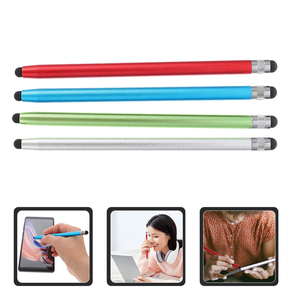 4pcs Capacitive Pen Double Sides Tablet Capacitive Pen Screen Touch Pen