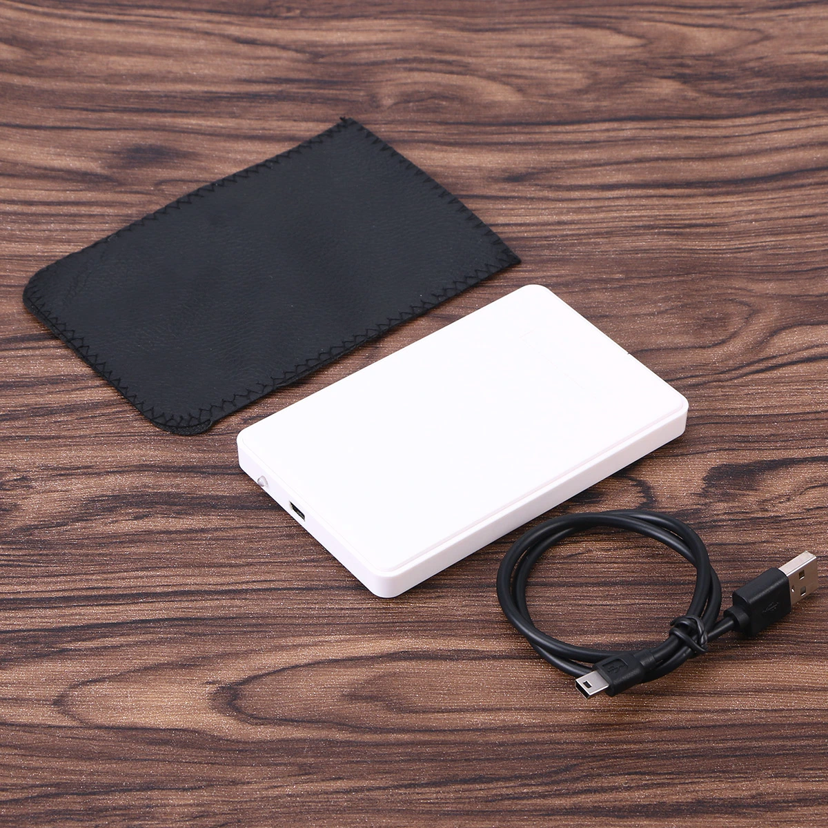 2.5 Inch HDD Case USB 2.0 TO SATA 1TB External Hard Driver HDD Enclosure Portable Desktop Mobile Hard Disk Case (White)