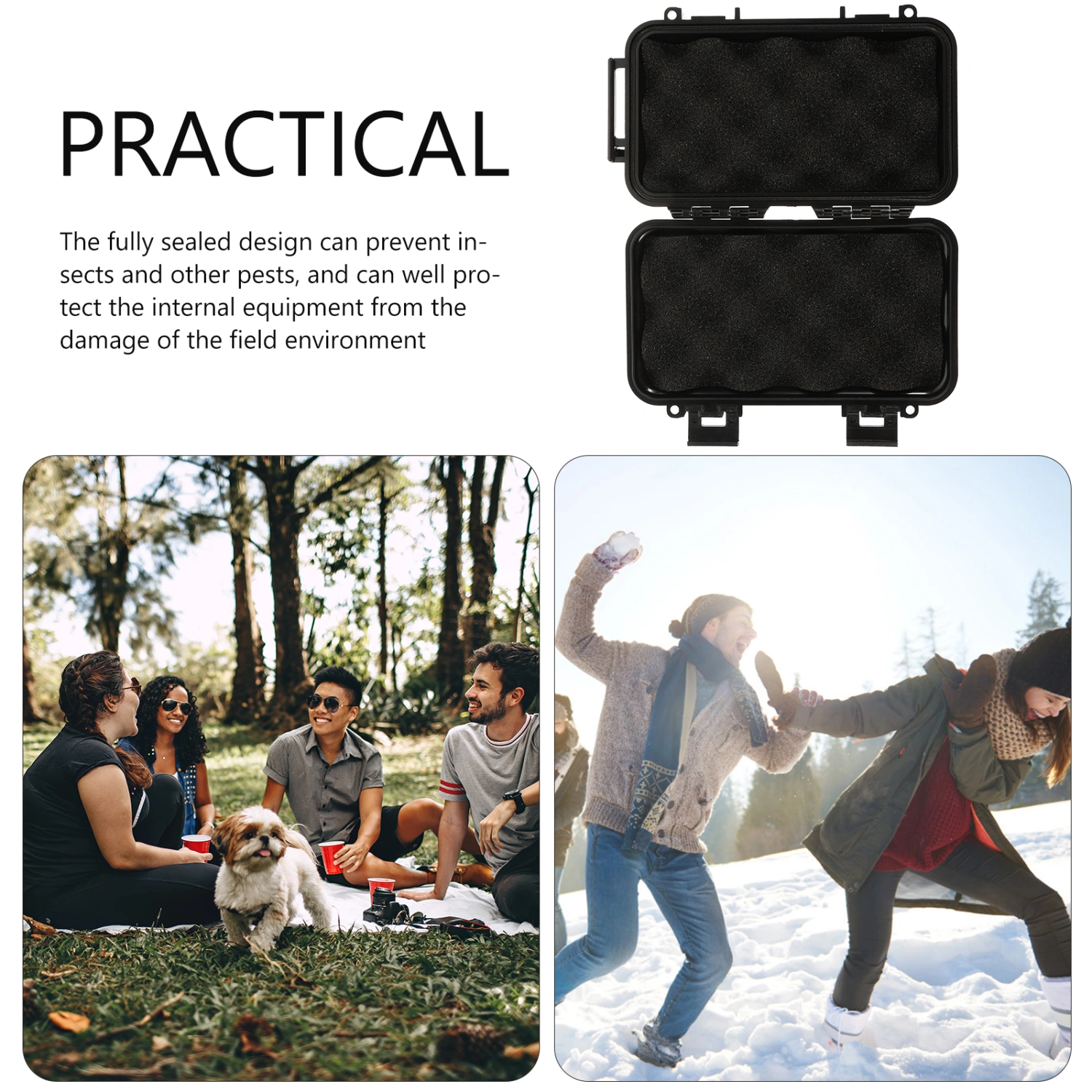 Outdoor Survival Case Wear-resistant Storage Box Multi-function Storage Case Wild Accessory