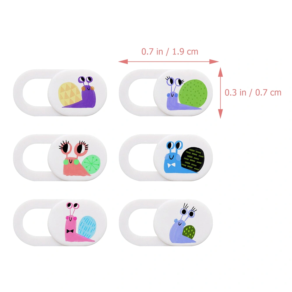 6pcs Laptop Camera Cover Slide Webcam Privacy Lens Protector Camera Shield Cover