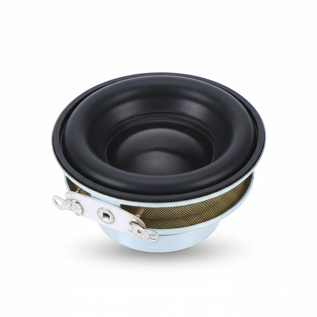 1Pcs 40MM Full Range Speakers 4 Ohm 5W Enthusiast DIY Flat Arc Rubber Neodymium Magnet HiFi Speaker