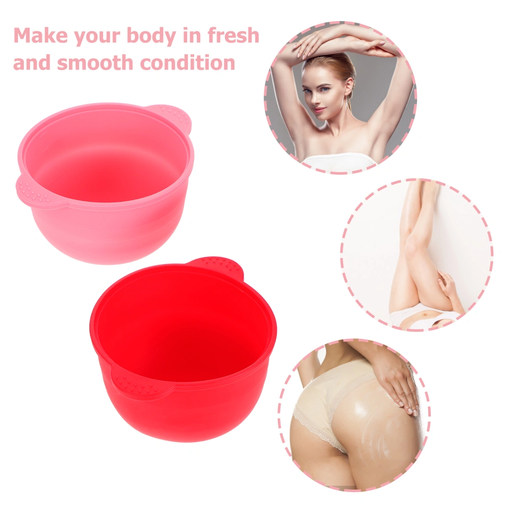 2pcs Wax Warmer Replacement Pot Silicone Bowls Hair Removal Waxing Bowls