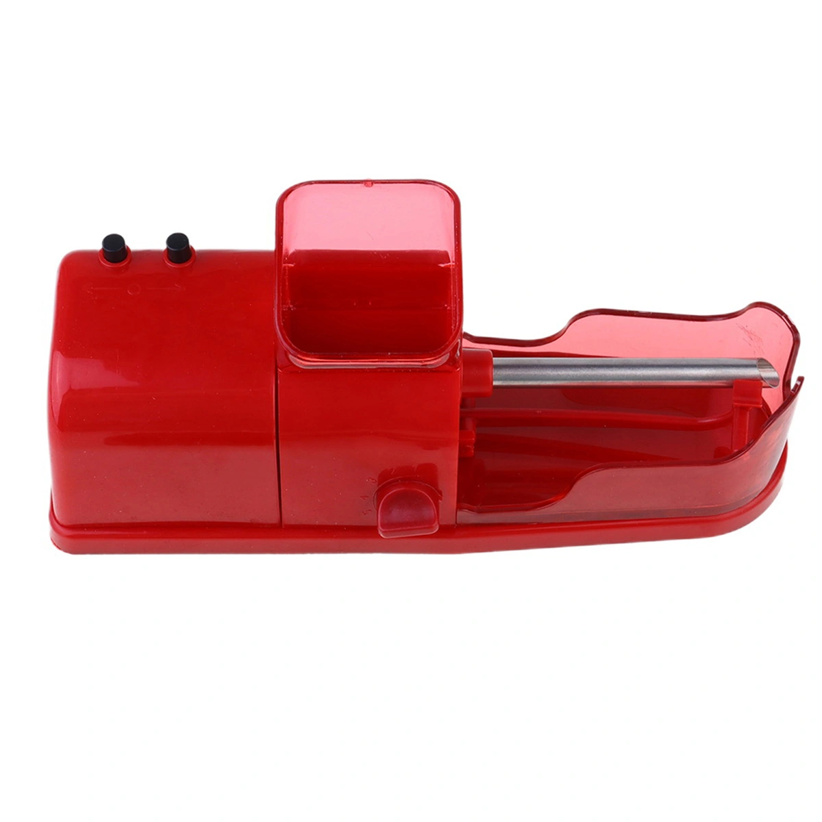 1PC Fully Automatic Cigarette Rolling Machine Electric DIY Tobacco Roller Maker with Empty Pipe - US Plug (Red)