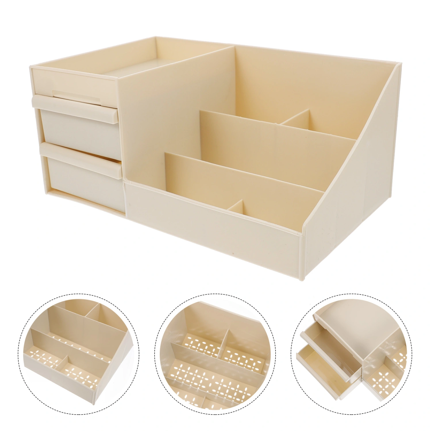 Desktop Organizer Cosmetics Storage Case Make-up Organizer Box Earring Necklace Organizer