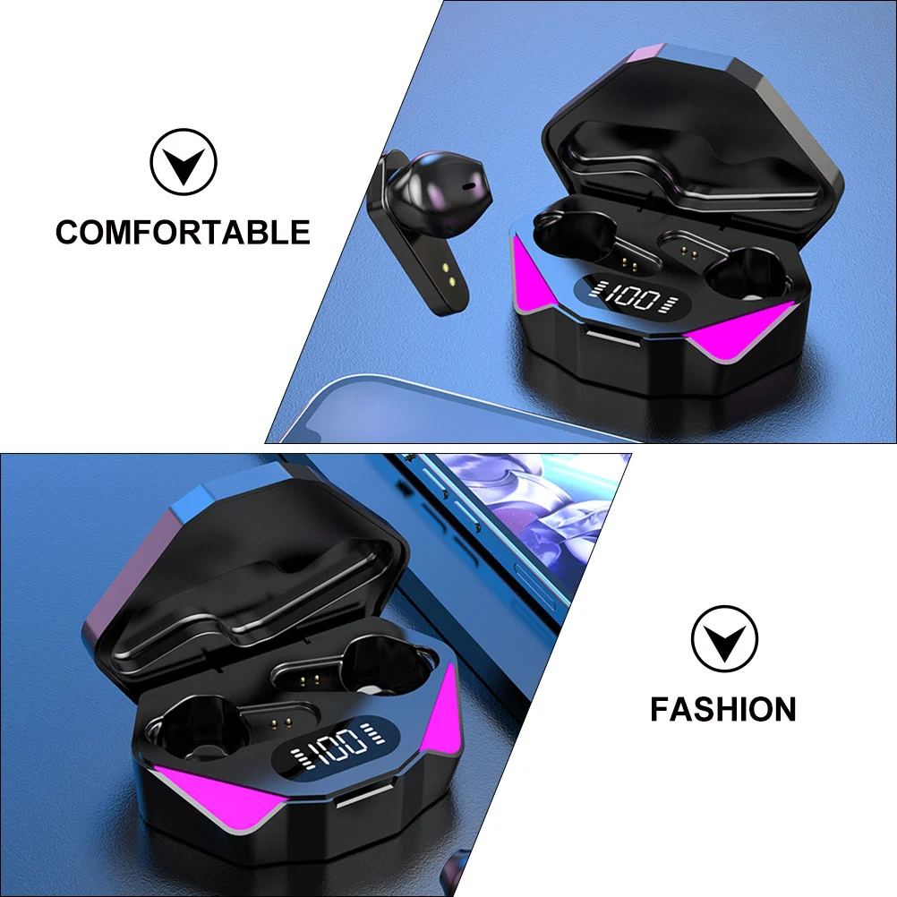 1 Set Wireless Headset 5.0 Earphone Digital Display Earbud Wireless Earphone