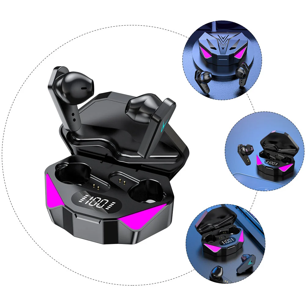 1 Set Wireless Headset 5.0 Earphone Digital Display Earbud Wireless Earphone