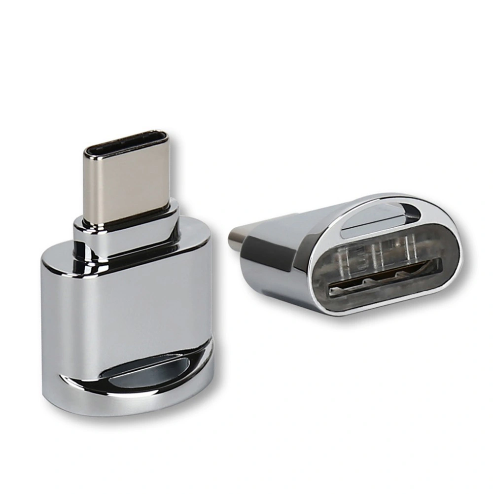 Type-C OTG Adapter USB3.1 Type-C Reader Mobile Phone Tablet PC Connector U-disk Converter Silver Color