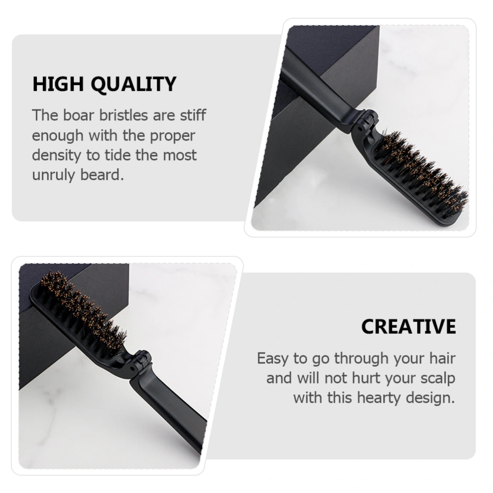 Travel Beard Cleaning Brush Mustache Brush Detangler Brush Beard Grooming Brush