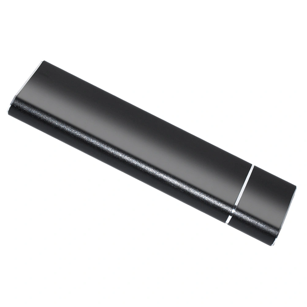 M.2 to USB3.1 Type C NGFF SSD Converter Adapter External Enclosure Case Aluminum Alloy Solid State Mobile Hard Disk Box Adapter (Black)