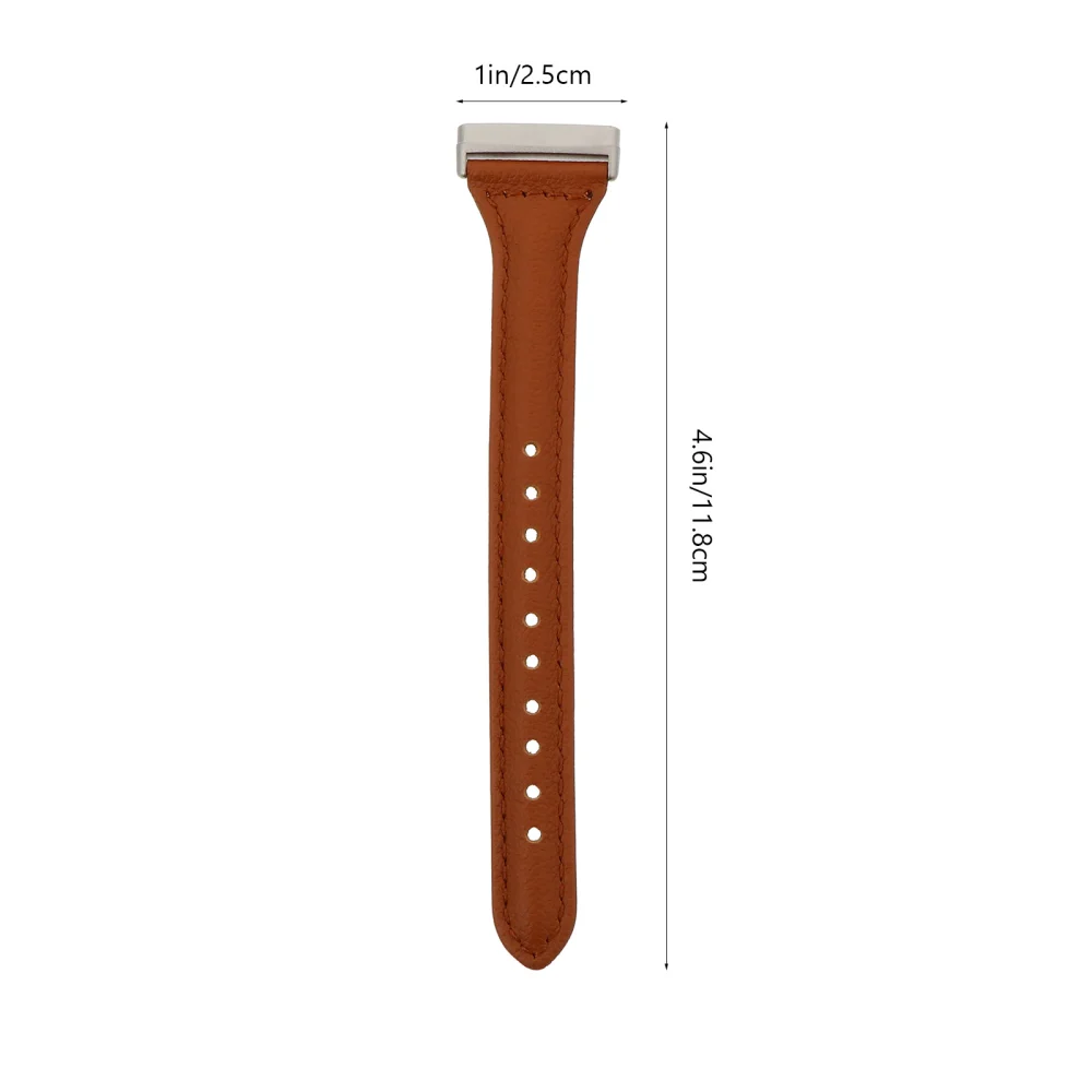 Slim Wristband Genuine Cowhide Leather Smart Watch Strap Compatible for Versa 3