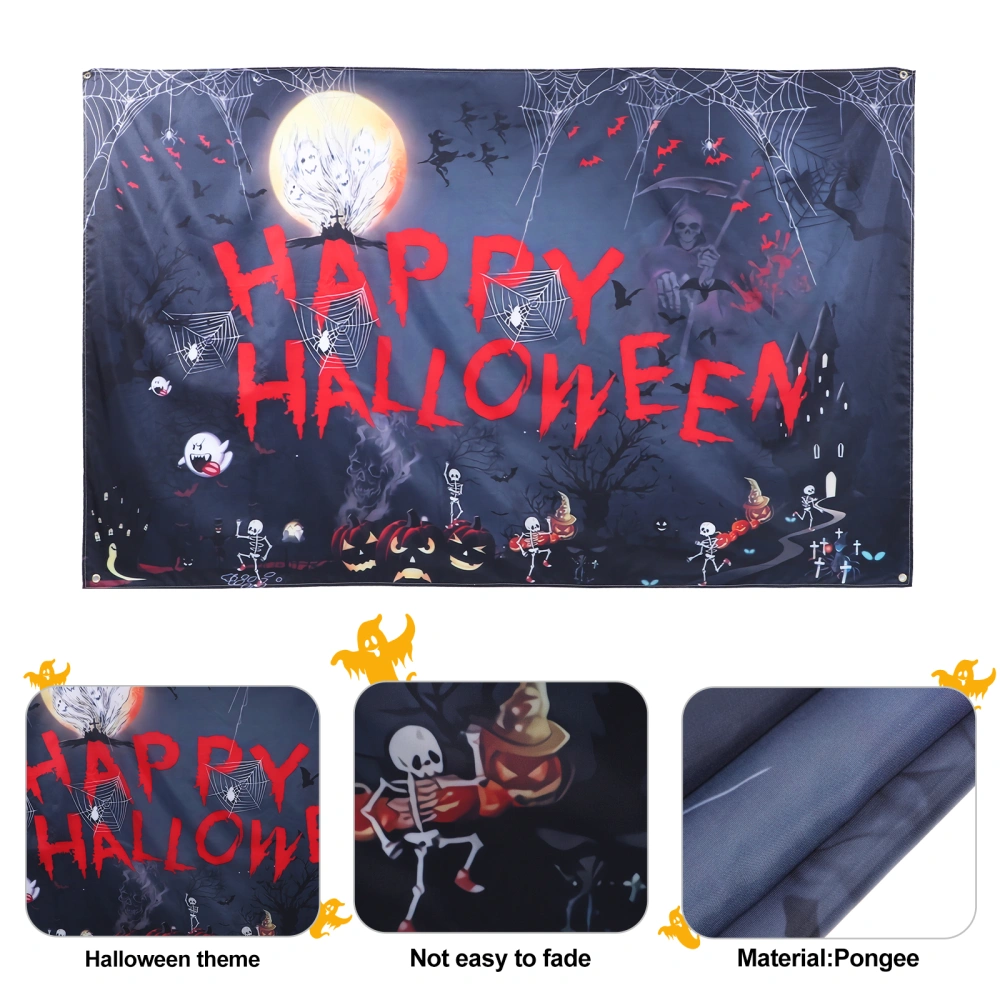 Halloween Wall Backdrop Festival Photography Background Cloth Creepy Scary Party Decor