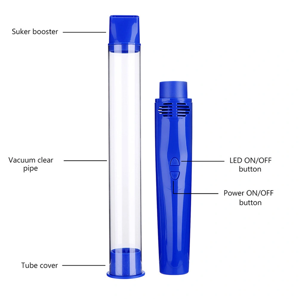 USB Charging Insects Catcher Multifunctional Vacuum Pest Control Bug Catcher Sucker (Blue)