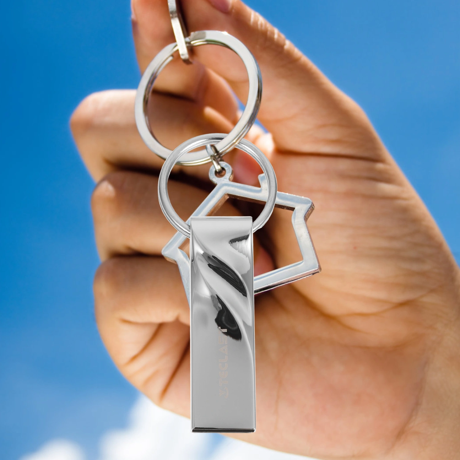 USB Jump Drive Keyring USB 2.0 Thumb Drive 32GB Flash Drive for Home Office