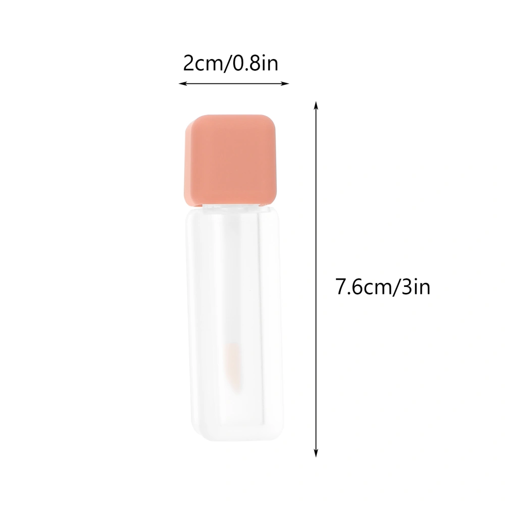 5Pcs 6ml Cylindrical Lip Gloss Bottles Sub Bottles DIY Lip Gloss Tubes