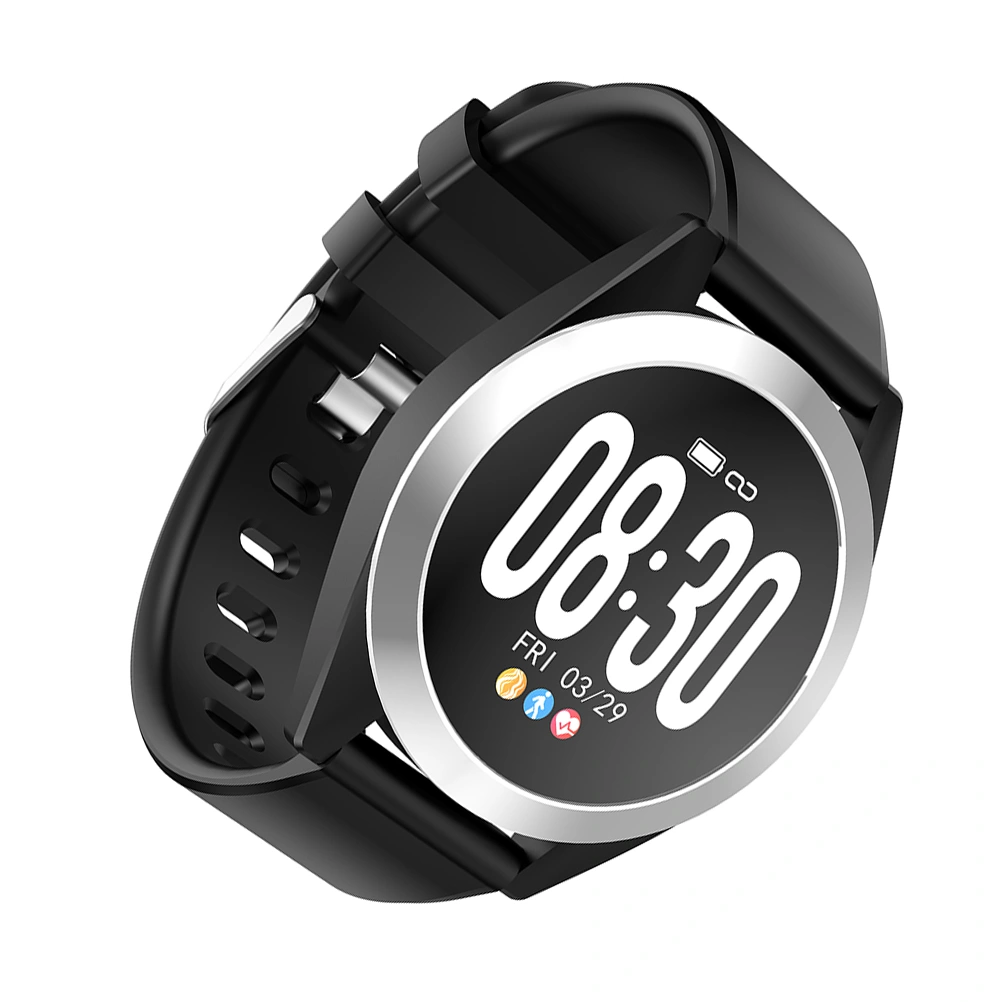 G50S Explosion Models New Smart Watch Large Screen Sports Square Touch Monitoring Heart Rate Bracelet (Black)