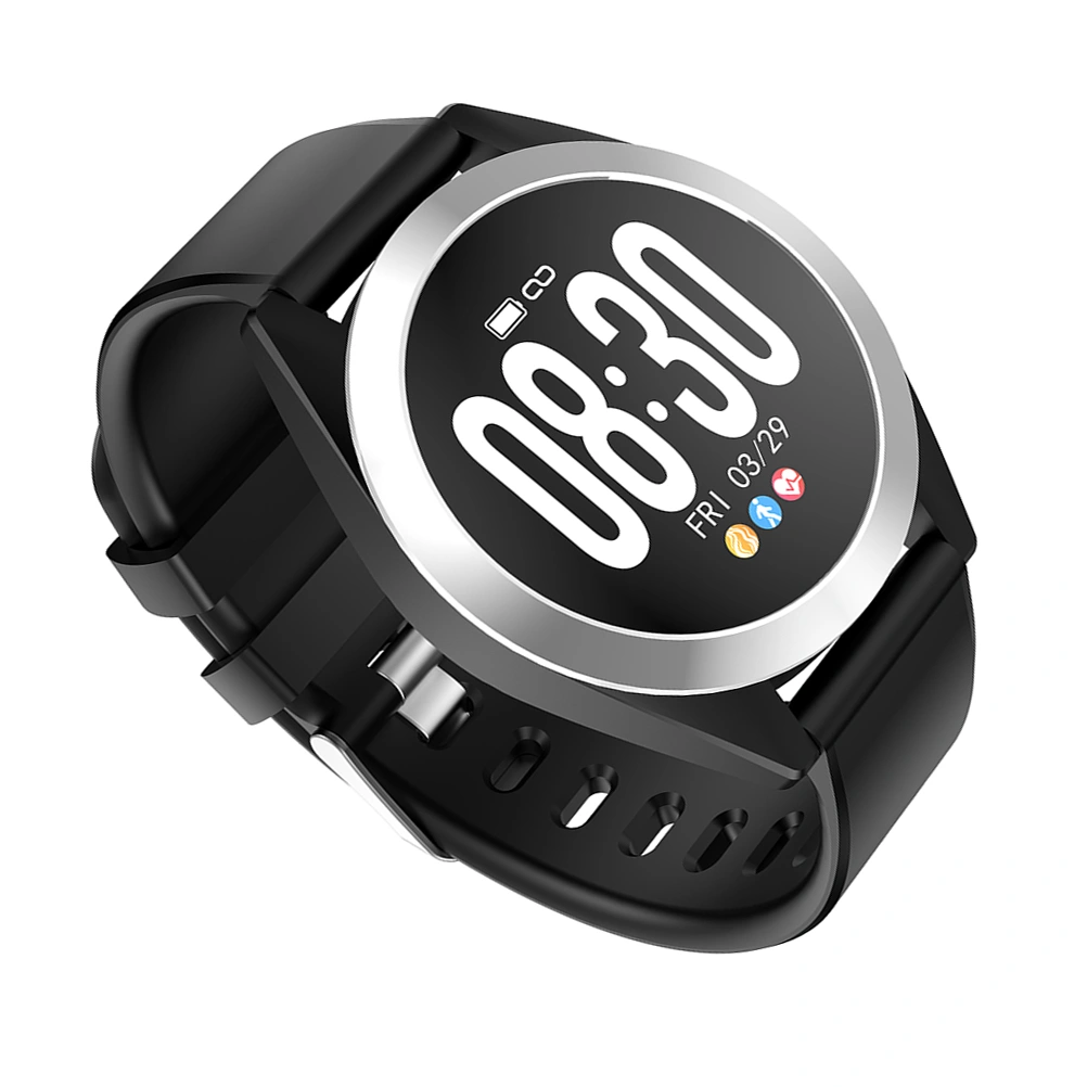 G50S Explosion Models New Smart Watch Large Screen Sports Square Touch Monitoring Heart Rate Bracelet (Black)