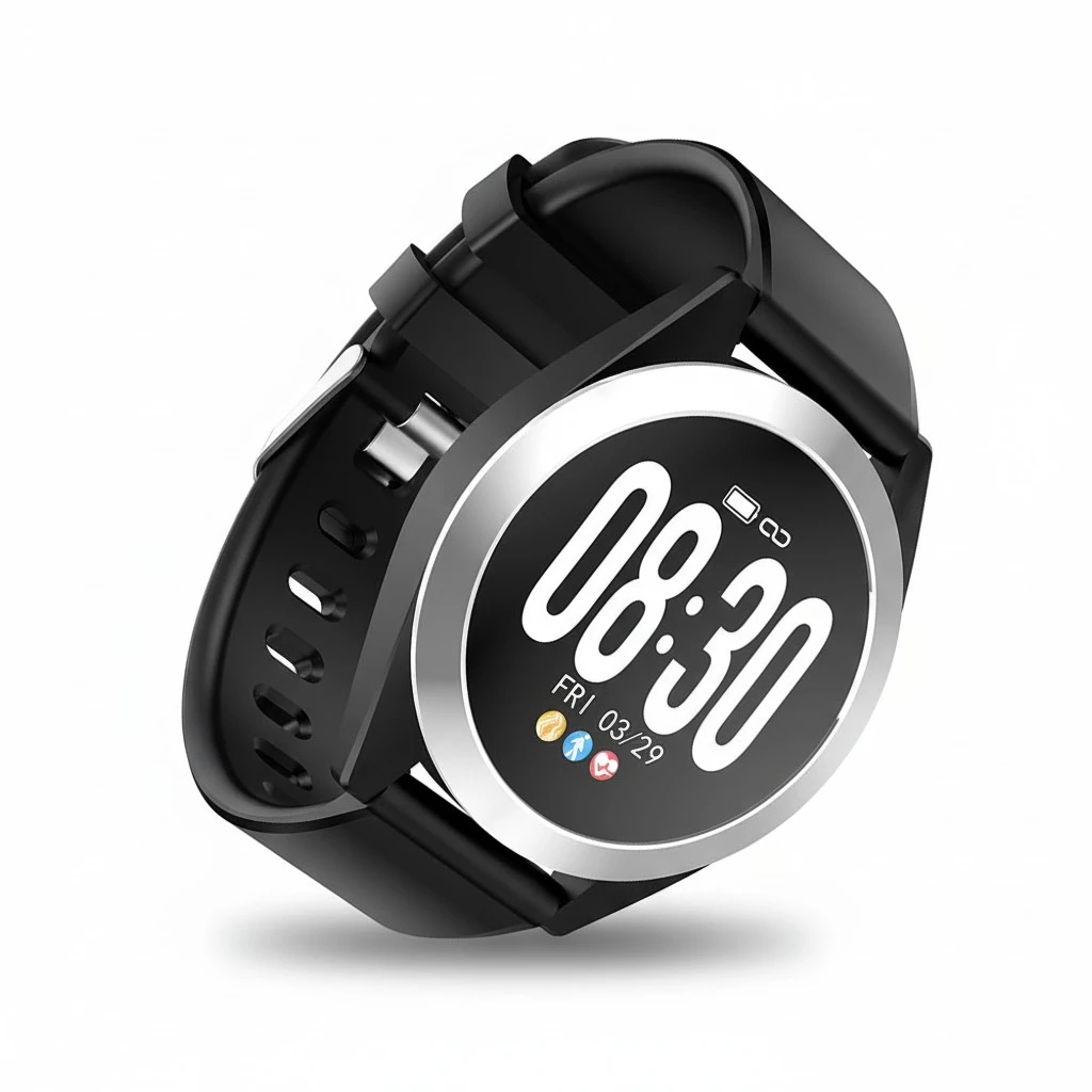 G50S Explosion Models New Smart Watch Large Screen Sports Square Touch Monitoring Heart Rate Bracelet (Black)