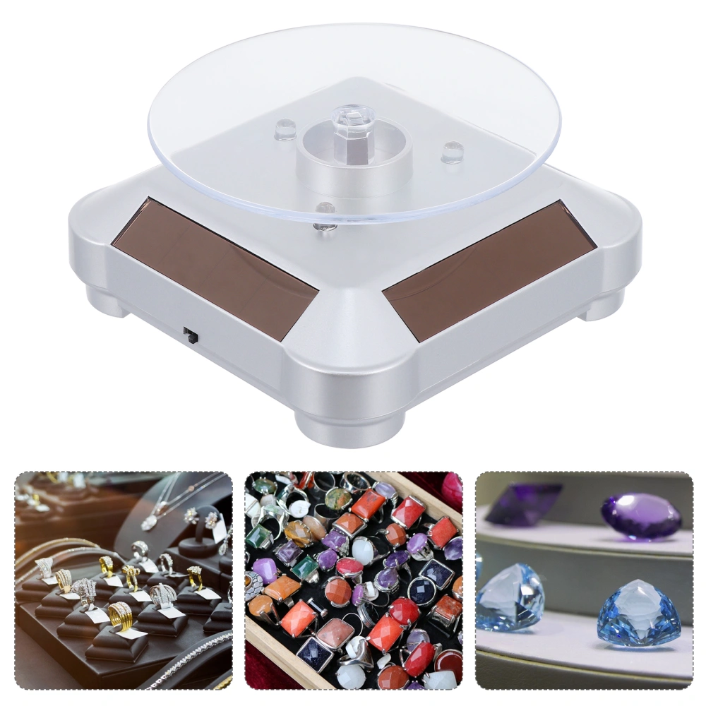 Solar Watch Display Stand 360° Rotating Turntable Jewelry Display Stand