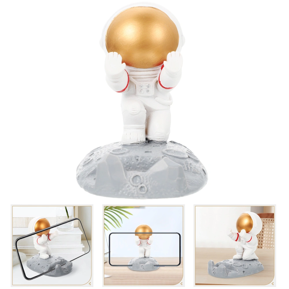 Cartoon Phone Holder Astronaut Phone Holder Smartphone Stand Astronaut Statue