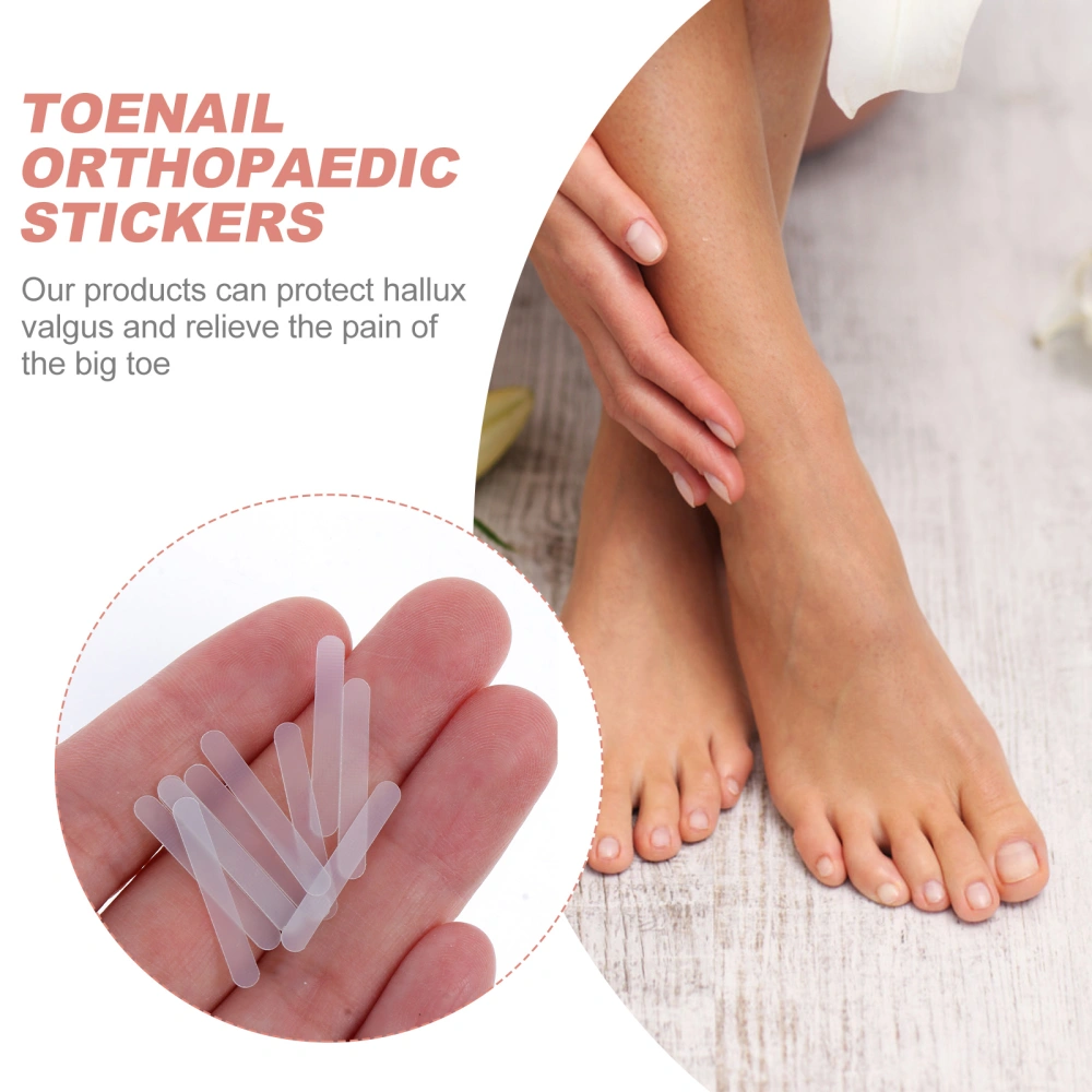 50pcs Nail Care Stickers Toenail Stickers Foot Nail Care Patches (Assorted Color)