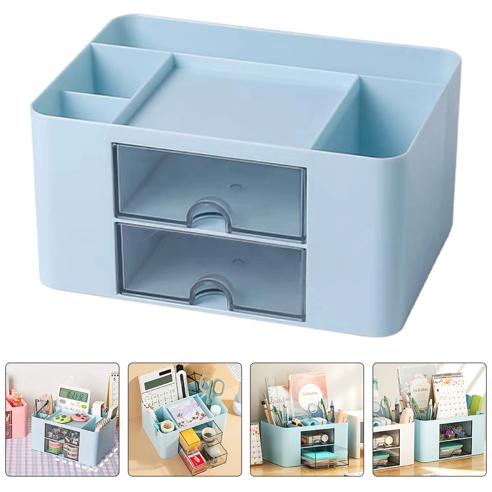 Desktop Stationery Organizer Sundries Organizing Box Bedroom Cosmetics Storage Box