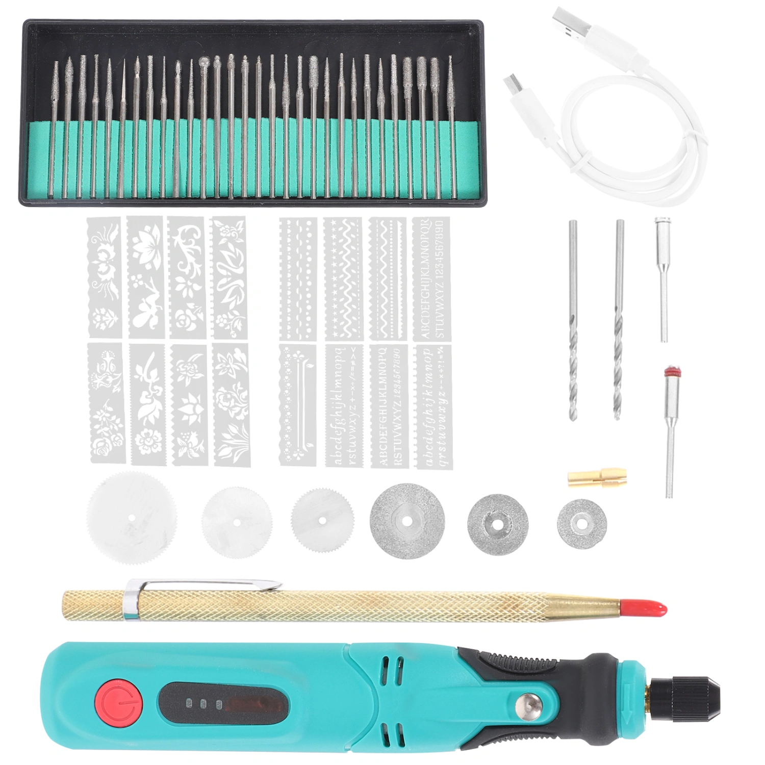 1 Set Electric Engraving Tool Kit DIY Rotary Tool for Jewelry Jade Polishing Grinding