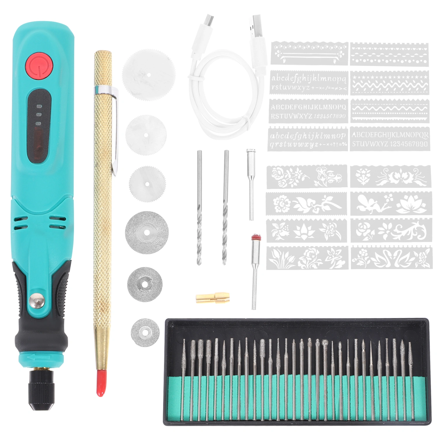 1 Set Electric Engraving Tool Kit DIY Rotary Tool for Jewelry Jade Polishing Grinding
