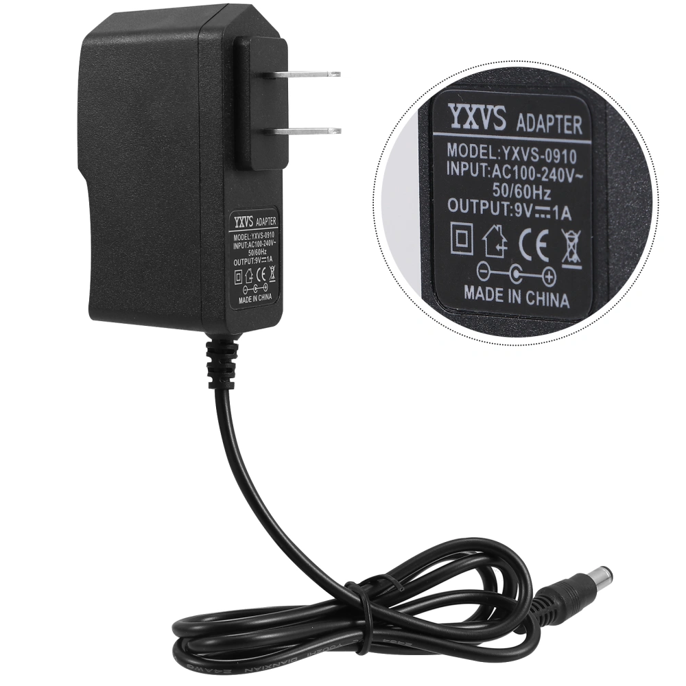 1 Pc Guitar Charger Compatible for Boss/Digitech/Behringer (Black, US Plug)