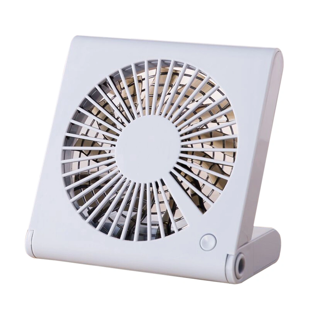 Mini Foldable Fan Rechargeable USB Fan Portable Travel Cooler (Sky-blue)