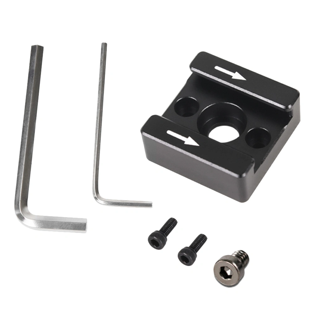 1 Set Cold Shoe Mount Adapter 1/4 Inch Hole Flash Stand Adapter For Monitor