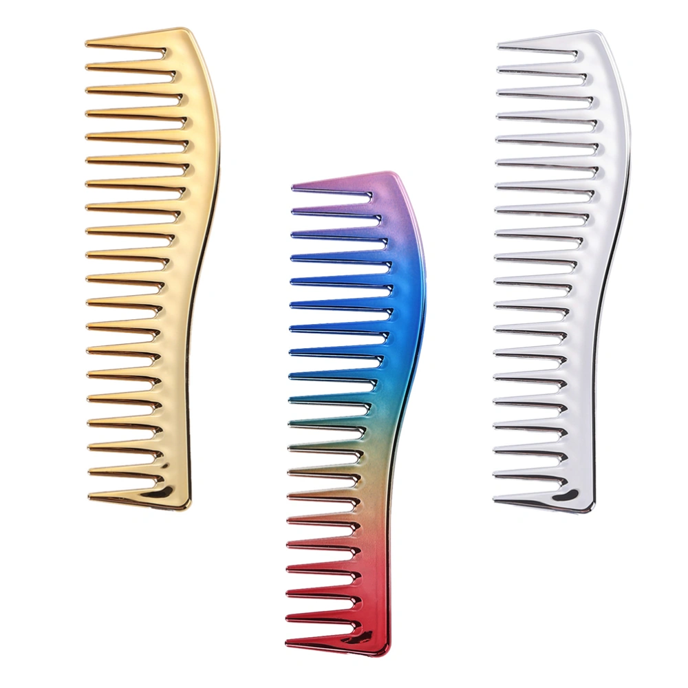 3pcs Hair Styling Comb Large Teeth Comb Barber Haircut Comb Hairdressing Tool