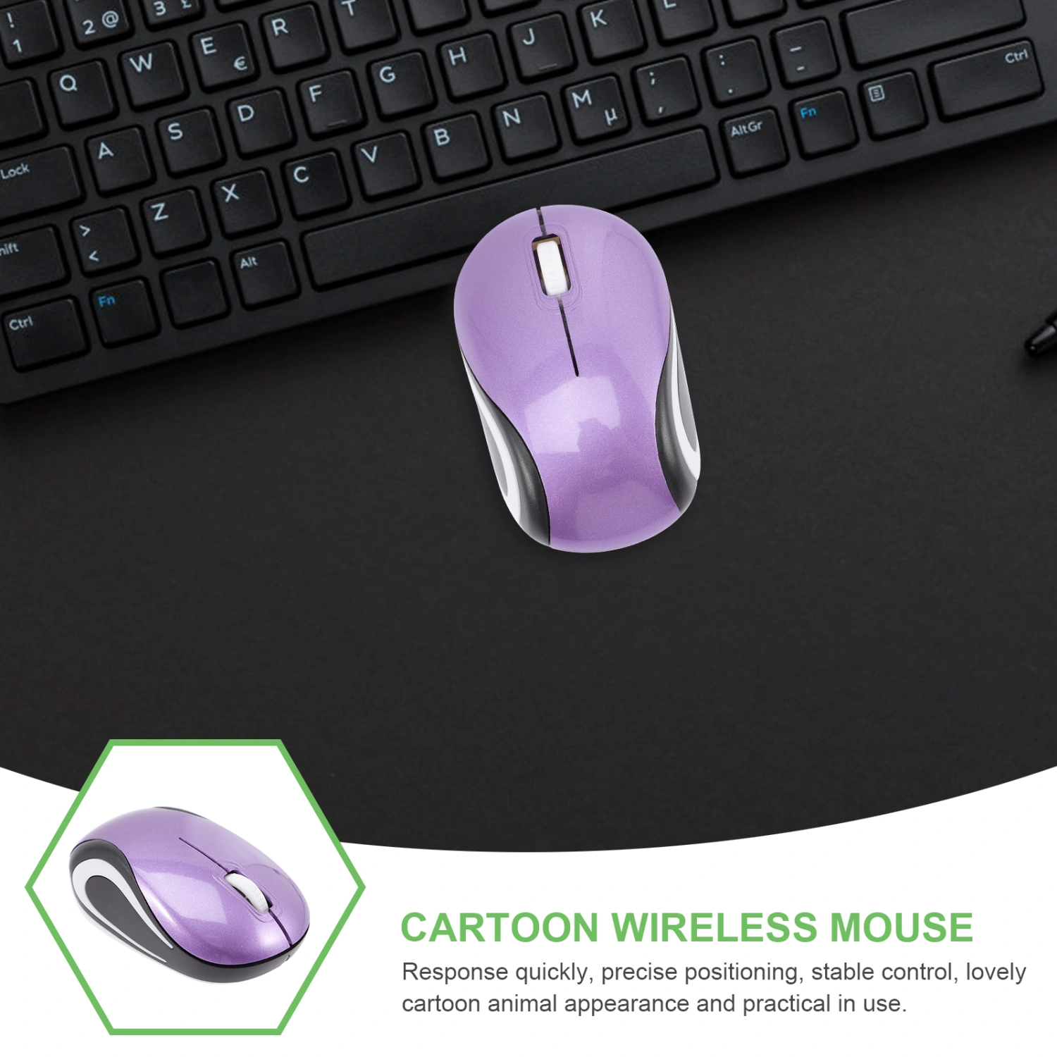 Wireless Computer Mouse Laptop Wireless Mouse Small Wireless Mouse with USB Receiver