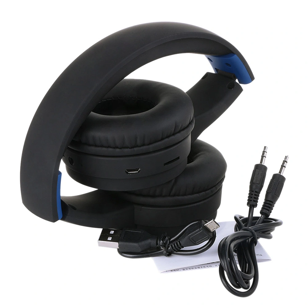 TR905 WirelessHeadphone Noise CancellingV4.1 Over Ear Headset (Black Blue)