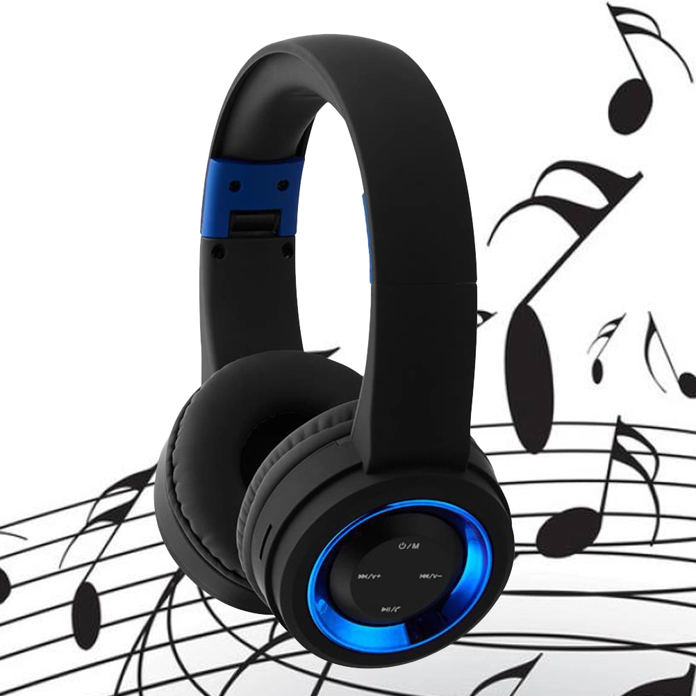 TR905 WirelessHeadphone Noise CancellingV4.1 Over Ear Headset (Black Blue)