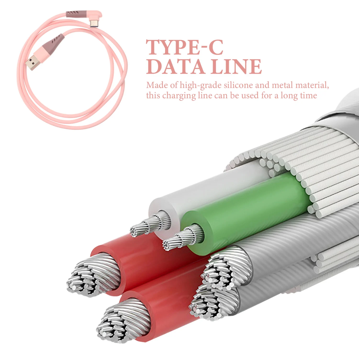 Usb Cables Type-c Data Cables 5a Charging Lines Fast Charging Wire For Phone