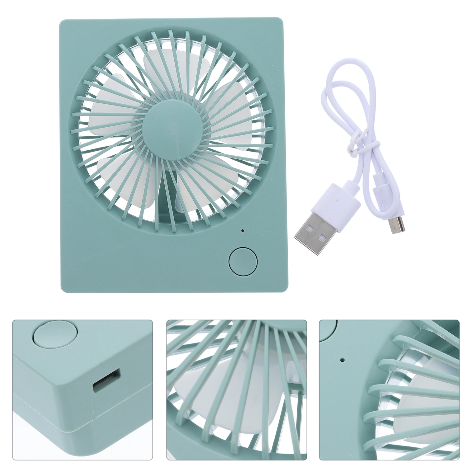 1Pc Desktop USB Mini Fan Portable Office Home Fan Mini Folding Hanging Fan