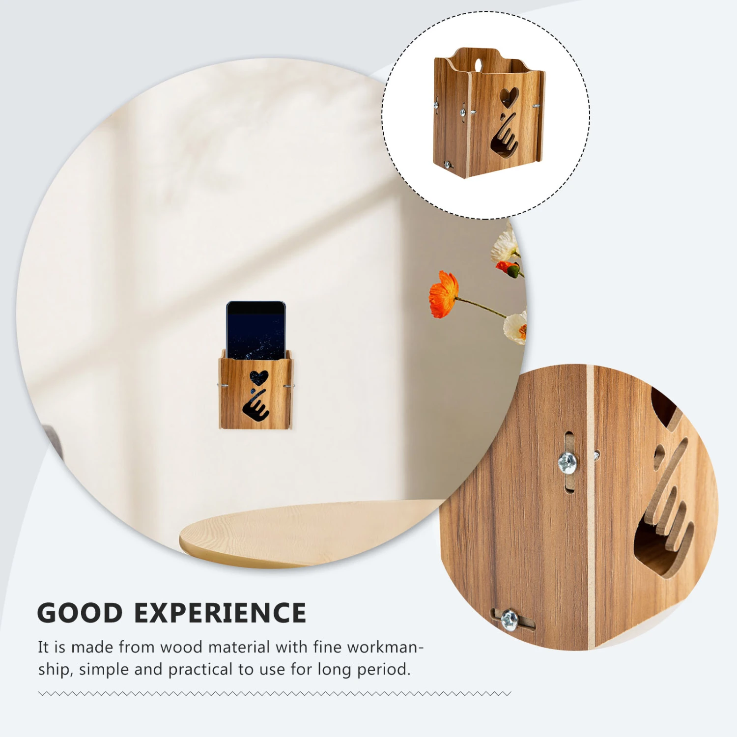 Remote Controller Holder Wall Mounted Phone Storage Holder Wall Organizer