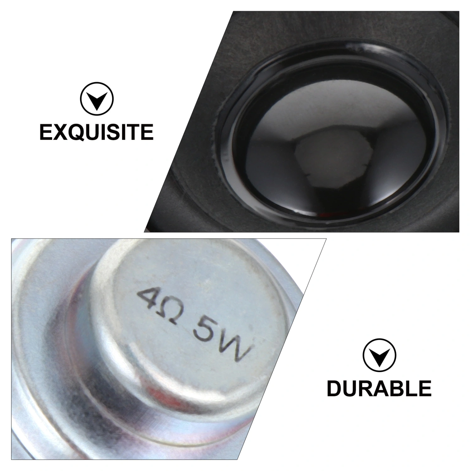 2pcs DIY Audio Magnetic Full Frequency Speaker 4 Euro WPU Square Speaker