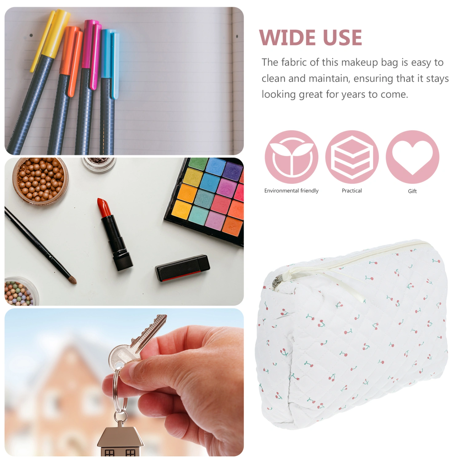 Makeup Pouch Cosmetic Storage Pouch Pattern Cosmetic Tool Storage Zipper Bag
