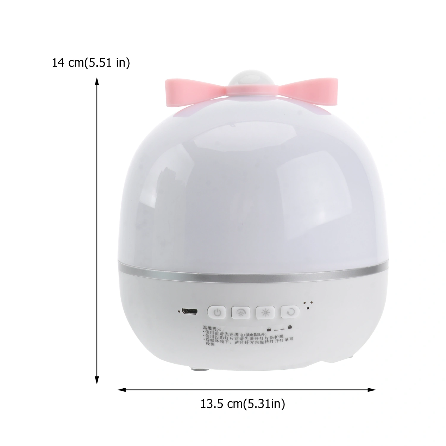Fantastic Colorful LED Projector Twilight Romantic Rechargeable Night Light Lamp