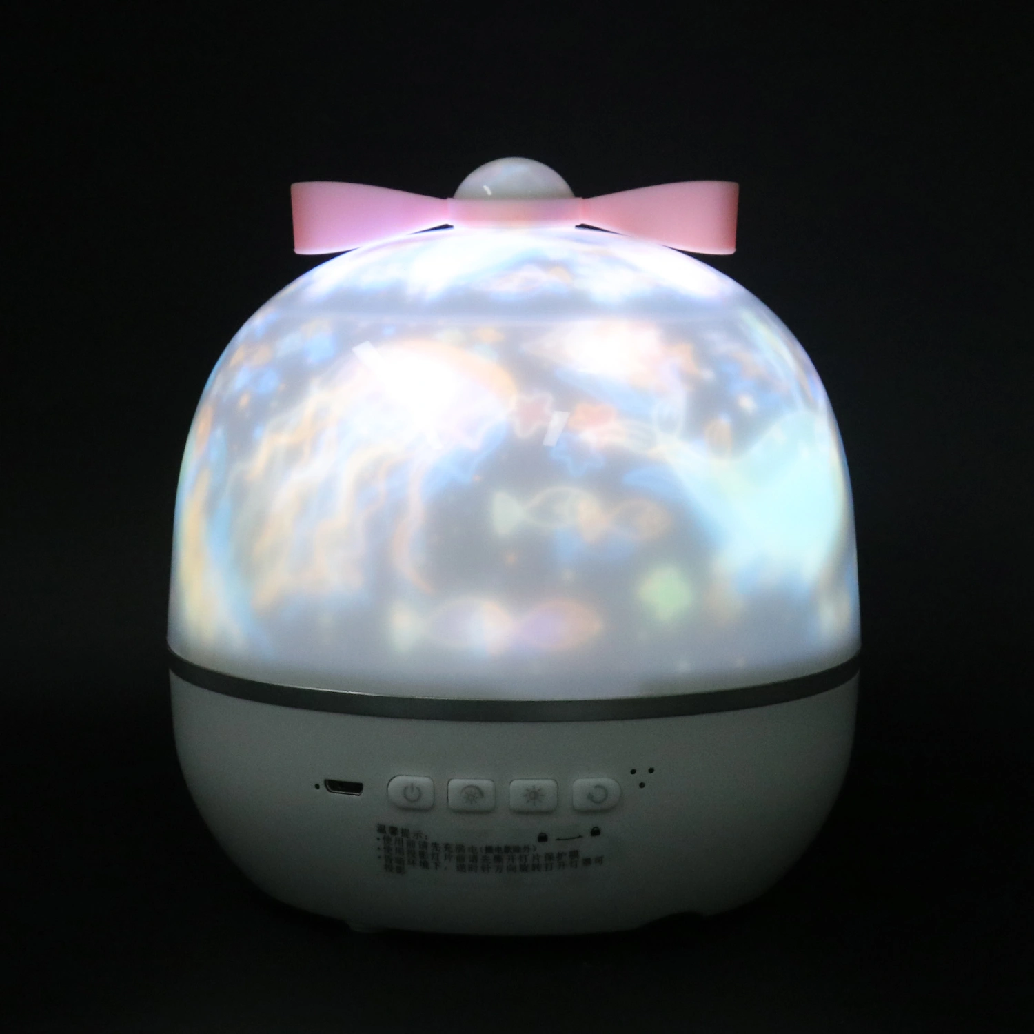 Fantastic Colorful LED Projector Twilight Romantic Rechargeable Night Light Lamp