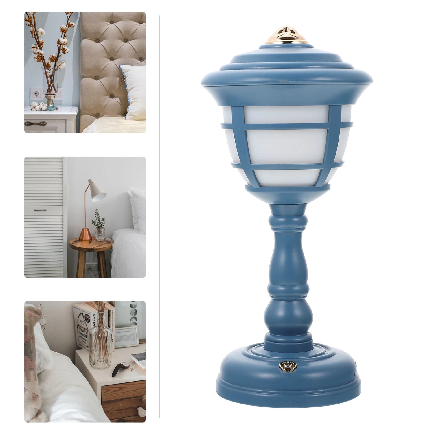 1 Set Retro Style Table Lamp USB Charging Light Decorative Tabletop Lamp Night Lamp