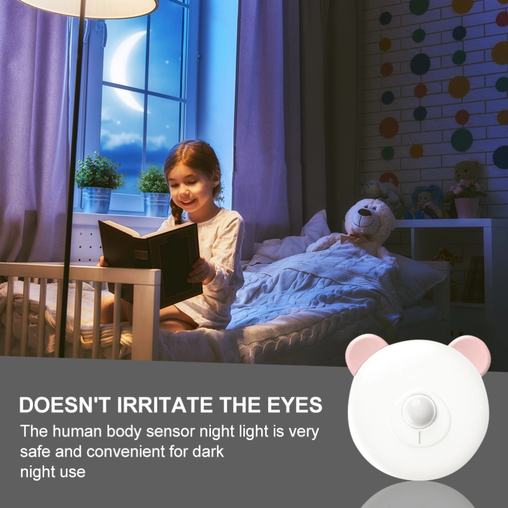 1Set Cartoon Night Lamp Convenient Body Sensing Lamp Sleeping Light Body Sensor Lamp