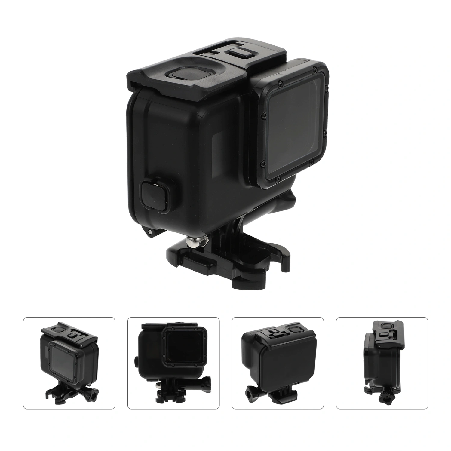 1pc Durable Camera Waterproof Shell Waterproof Case Camera Accessories (Black)
