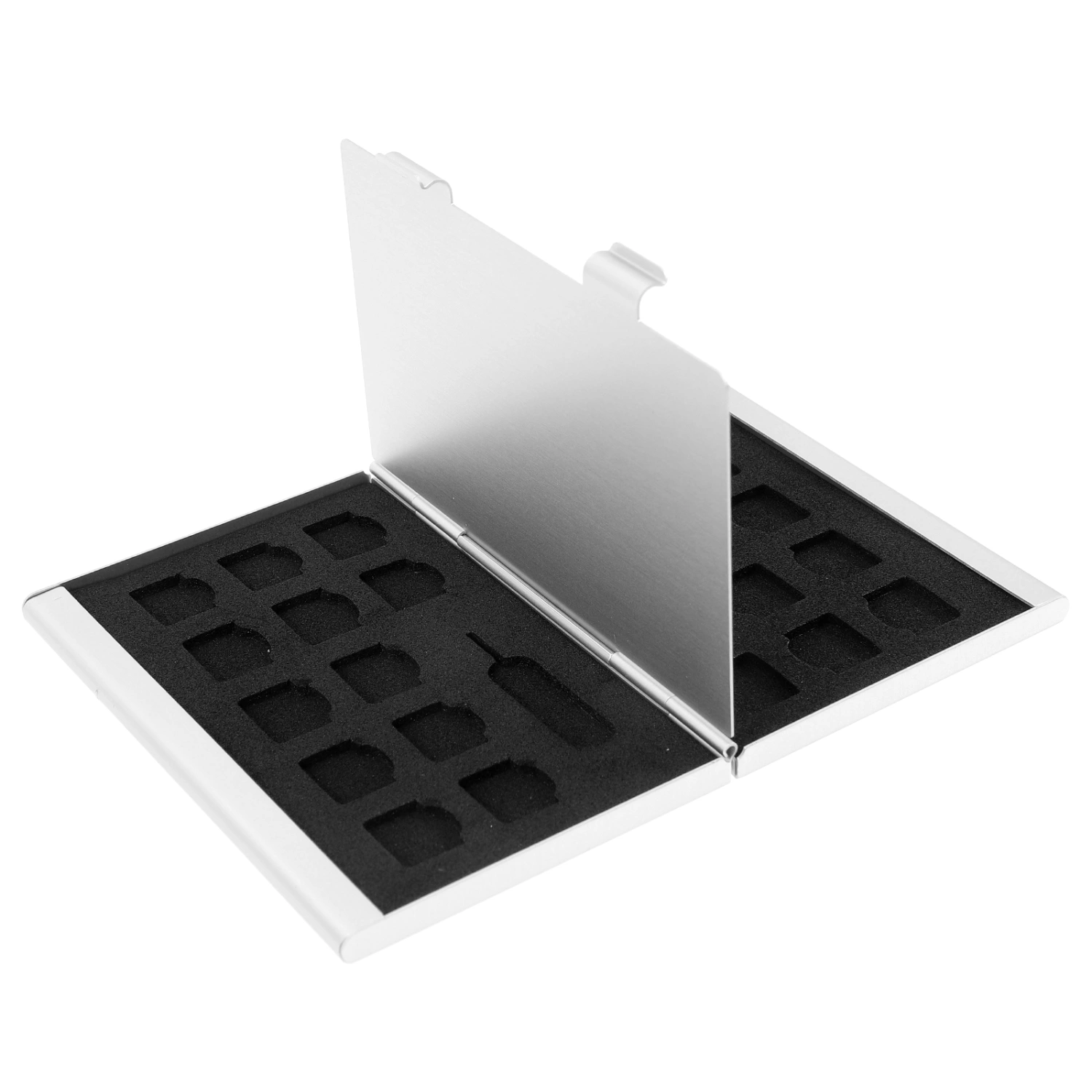 Aluminum Alloy SIM Cards Case Mini SIM Cards Slots Storage Case Phone Card Holder