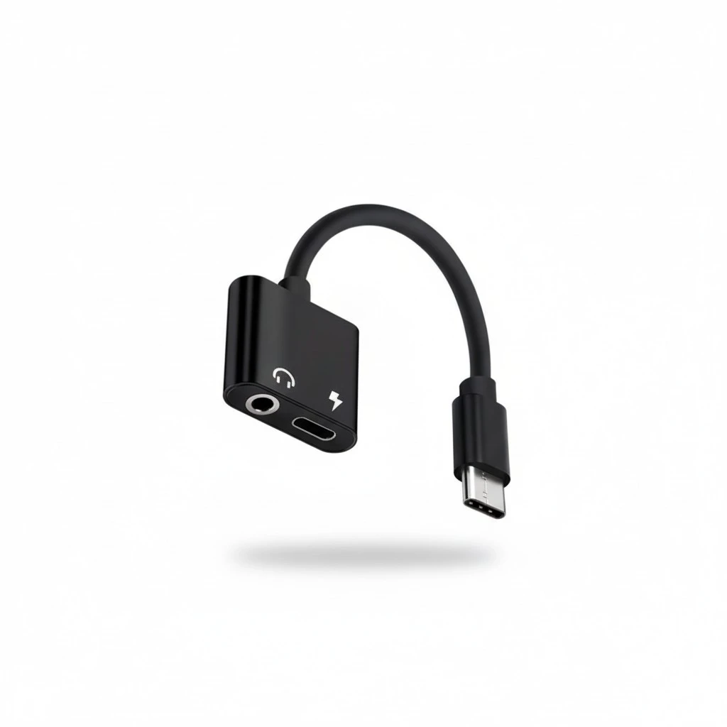 USB Type C to 3.5mm Audio Adapter Cable 2 In 1 Type-C to 3.5mm Jack Stereo Headphone Mic Adapter Aux Converter Charging Adapter for Pixel 2/2 XL/ Huawei/ HTC U11/ Pro and More (Black)