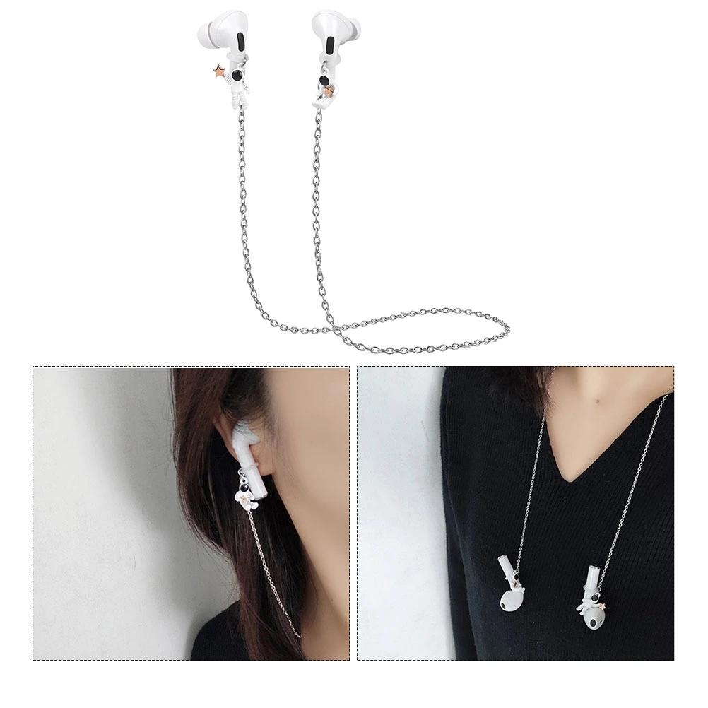 Spaceman Earphone Anti-lost Hanging Chain Headphone Lanyard Compatible for Airpods