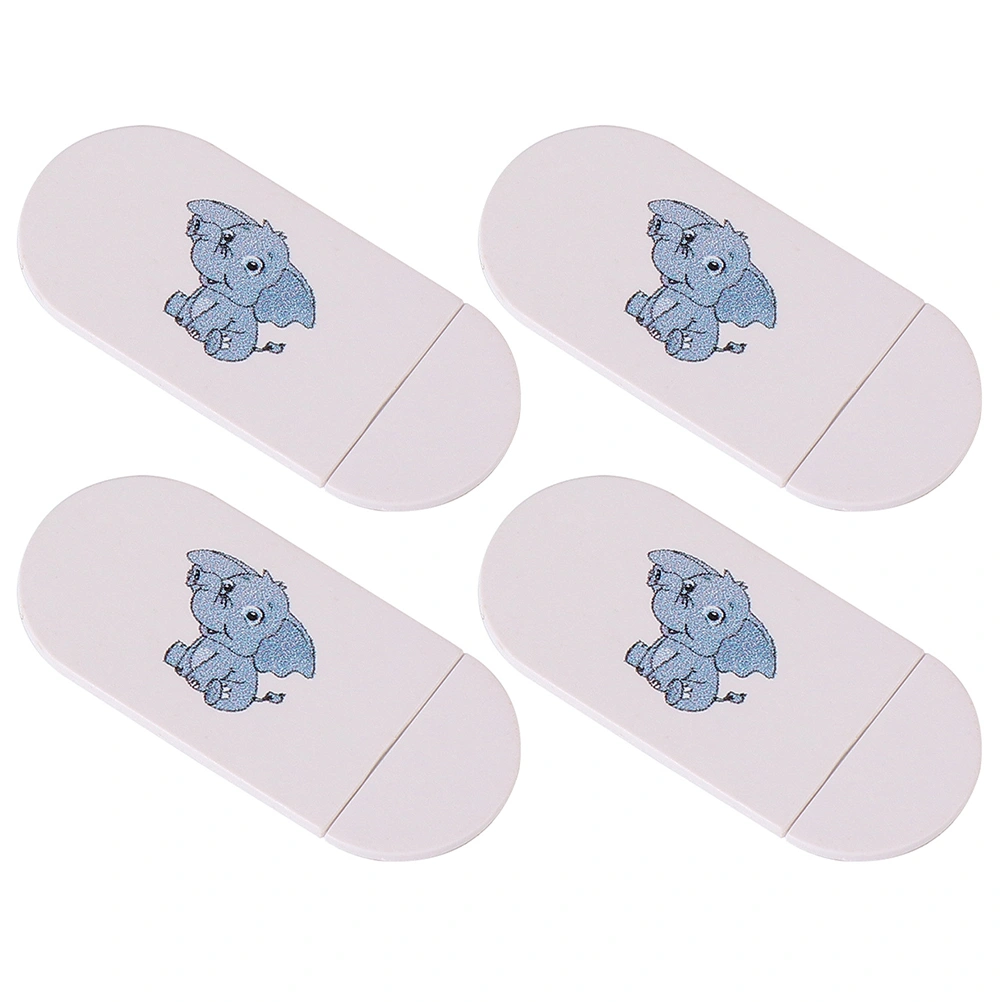 4pcs Camera Cover Slide Cartoon Privacy Protection Webcam Cover Slide Blocker