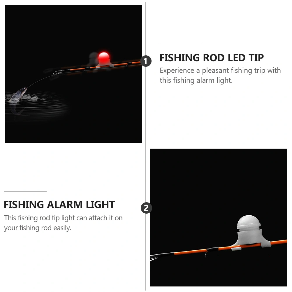1Pc Fishing Rod LED Tip Night Fishing LED Light Alarm Light Fishing Gear